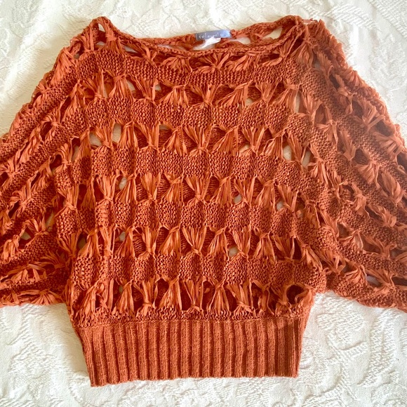 🍁 Like-New Crochet Fall Sweater - Picture 2 of 7